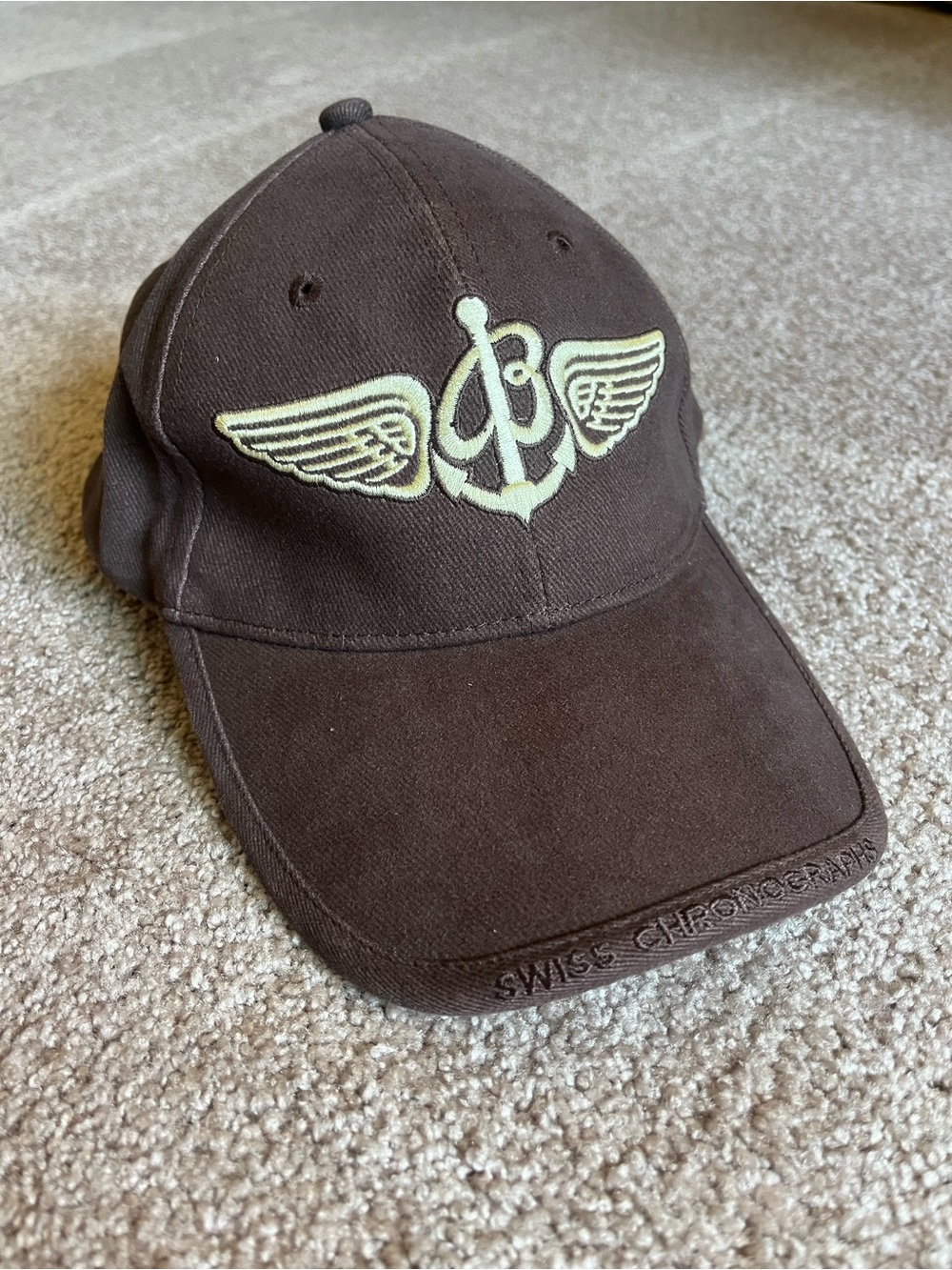 VTG 00’s / Y2K Breitling Swiss Watches Chocolate Brown Baseball Cap